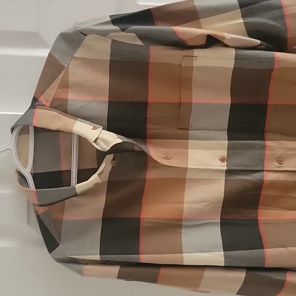 COS FLANNEL CHECKED SHIRT L - Picture 2 of 6